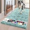 Muddy Mat® AS-SEEN-ON-TV Highly Absorbent Microfiber Door Mat and Pet Rug, Non Slip Thick Washable Area and Bath Mat Soft Chenille for Kitchen Bedroom Indoor and Outdoor - Seafoam Green XL 59X35