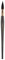 Escoda Aquario Gold Series 1140 Joseph Zbukvic Artist Watercolor and Acrylic Paint Brush, Short Handle, Round Mop, Petit Gris Natural Squirrel Hair, Size 10