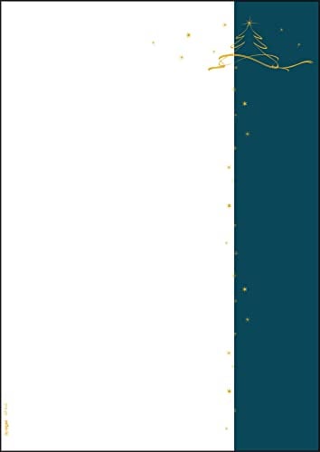 SIGEL DP413 Briefpapier Weihnachten, 90 g/m², A4, 100 Blatt Christmas tree, Weihnachtsbriefpapier aus nachhaltigem Papier für Weihnachtspost, Angebote, Einladung, Menükarte
