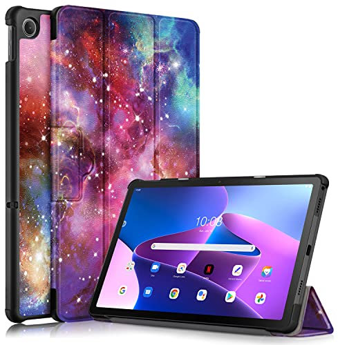 TOPCASE Hülle für Lenovo Tab M10 Plus 3rd Gen 10,6 Zoll 2022 TB125/TB128, Ultradünne Schutzhülle mit Auto Schlaf/Wach Ständer Funktion für Lenovo M10 Plus (3. Generation) 10.6,Galaxy