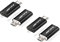 USB Type C to Micro USB Adapter [4 Pack] - Charging Cable Converter and Connector Stick