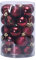 PetPhindU 34 Stücke Weihnachtskugeln Weihnachtsbaumkugeln Für Weihnachten Urlaub Hochzeit Dekoration Weihnachtskugel Set Weihnachtsschmuck Weihnachtsbaum Ornament Kugeln (Weinrot)