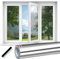 Vinilos Espejo para Ventanas Vinilo Espejo Unidireccional Privacidad Vinilos para Cristales Anti Sol 99% UV Aislante Termico Láminas Protección Solar Película para Ventana (Plata, 118x200)