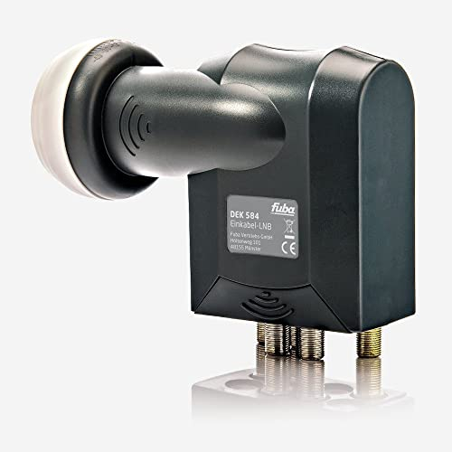 Fuba DEK 584 Unicable LNB 12 Teilnehmer - Einkabel LNB/SCR LNB mit LTE-Filter für acht Unicable Teilnehmer + Vier Standard Sat-Ausgänge (Test: SEHR GUT*) - HDTV- und UHD-(4K/8K) tauglich