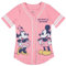 Disney Damen Mickey Mouse Fashion Shirt – Mickey & Minnie Mouse Baseball Jersey Mickey Mouse Button Down Baseball Jersey, Helles Pink, X-Groß