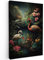 MuchoWow© Leinwand Bilder 60x90 cm Wanddeko Wohnzimmer Aesthetic Room Decor Deko Zimmer Wandbilder Modern Fotogeschenke Flamingo - Blumen - Dschungel - Vögel - Natur
