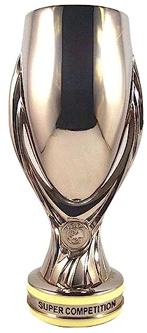 SUMESIRO Trophée de la Super Coupe d'europe Football Trophée Art Trophée de la Coupe du Monde de Football Souvenir/Argent