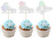Gyufise 24Pcs Ice Skating Cupcake Toppers Glitter Snowflake Ice Sports Theme Cupcake Picks Baby Shower Cake Decorations for Skating Theme Kids Birthday Party Supplies Laser Silver