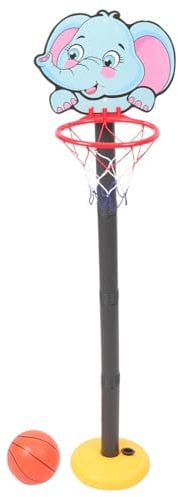 ifundom Panier De Basket Réglable pour Tout-Petits Jeu De Basket Léger avec Support Éléphant Jouet Sportif Intérieur Extérieur pour Garçon Fille pour Jeu Plein Air Et Entraînement Maison