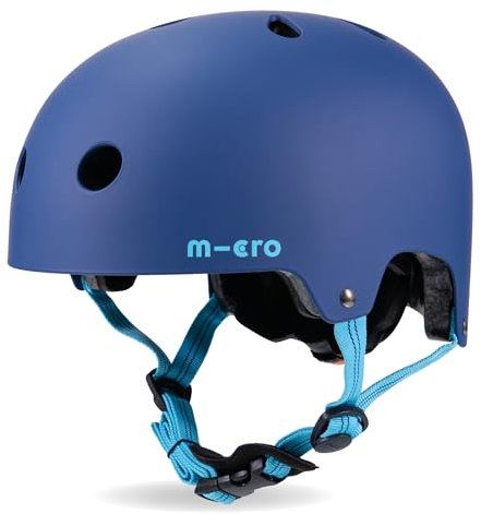 Micro Scooters | Bike/Scooter Deluxe Children's Helmet | Cycling Accessories | Adjustable Headwear | Boys & Girls | 48-54cm | Matt Navy