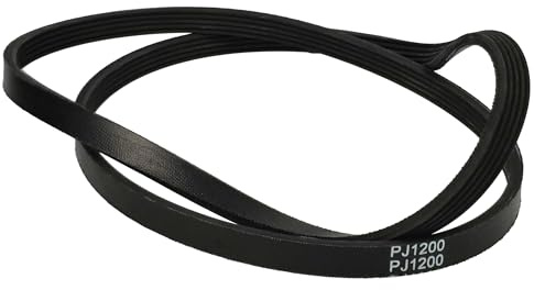 vhbw Cinghia trapezoidale compatibile con Zoppas PLA1400EMD, 4824 T asciugatrice - 22,8 cm nero
