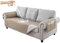 Hggzeg Sofabezug 3-Sitzer, wasserdicht und rutschfest, Sofaschoner Schonbezug mit Seitentasche, waschbarer Sofaschoner für Kinder/Haustiere (Khaki)
