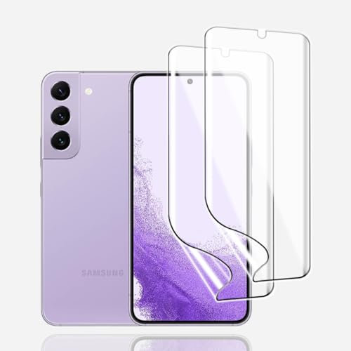 TPU Folie für Samsung Galaxy S22 5G, 2 Stück TPU Schutzfolie Weiche HD Klar Flexible Transparente Hydrogel Folie TPU Film
