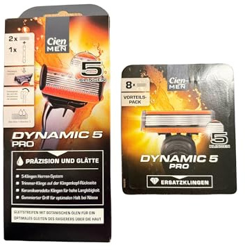 1 Rasierer Cien + 10 Stück Dynamic Ersatzklingen - Mega-Set
