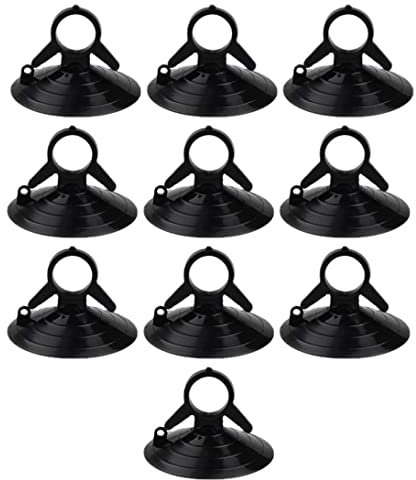 Ventouses 10 pièces 1,77 pouces ventouses en plastique avec anneau de traction pour pare-soleil de voiture en verre noir (crochets non inclus) ventouses pour ventouses en verre ventouses en plastique