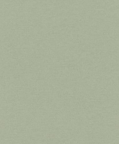 Rasch SCHÖNER WOHNEN-Kollektion Vliestapete LINEN 600285 in Hellgrün - 10,05 m x 0,53 m