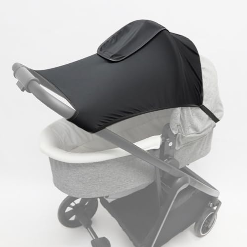 ROMIRUS Sonnenschutz für Kinderwagen, kompatibel mit Evenflo Pivot modularem Reisesystem, Kinderwagen-Sonnenschutz, wasserdicht, UV-Schutz, mit Sichtfenster