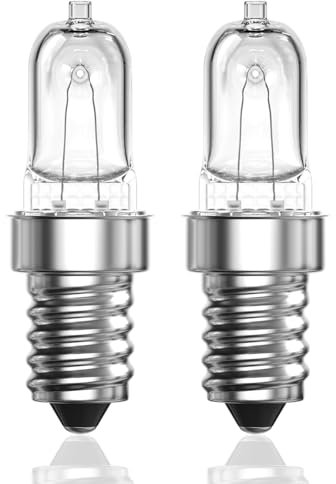 LumiGo 2X Bombilla Horno E14 500 Grados, Bombilla para Horno E14 26W Regulable Blanca Cálida 2700K Bombilla de Horno E14 AC 230V para Horno, Microondas, Campana Extractora, Lámpara de sal, Nevera
