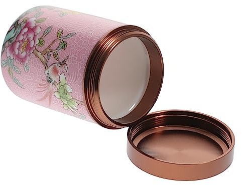 PHENOFICE Wunderschöne Emaille-teedose Keramik-teeaufbewahrung Metalldeckel Dufttee-verpackung für Die Küchenpräsentation