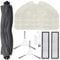Kit d'accessoires de rechange compatibles avec aspirateur robot Dreame D9 Max Gen2/D10S Pro/D10S : 1 brosse principale en caoutchouc, 2 brosses latérales, 2 filtres HEPA, 3 serpillères, 2 brosses de