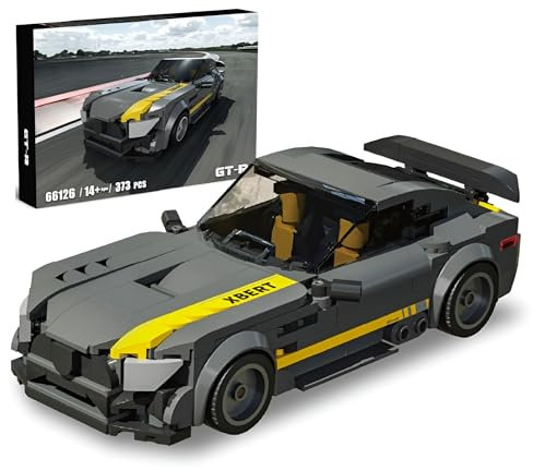 Technik Sportwagen Bausteine für AMG GT-R, 373 Teile Klemmbausteine Sportwagen Modell Bausatz, Supersportwagen Modell Spielzeug, Ideas Geschenk für Erwachsene und Kinder (66126)