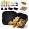 Ninipie 29 Piezas Accesorios Freidora de Aire, Para Molde de Silicona Para Freidora de Aire Cosori 5,5L/6L, Bandeja Air Fryer Para Philips 6.2L NA230, Recipiente Airfryer Para Ninja AF180EU/Cecotec 6L