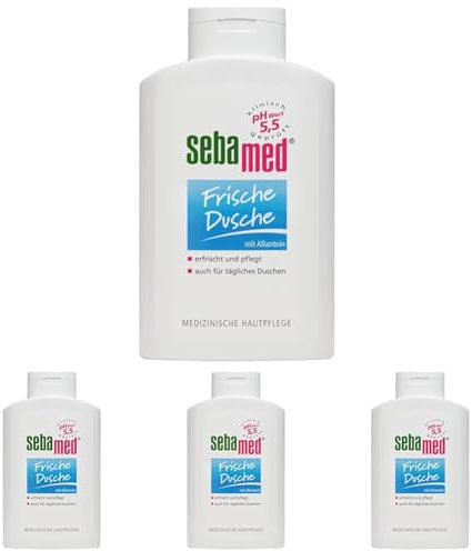 SEBAMED Frische Dusche, Duschgel für empfindliche und strapazierte Haut, langanhaltendes Frischegefühl, versorgt die Haut mit Feuchtigkeit durch Aminosäuren und Allantoin, Männer und Frauen (400 ml)