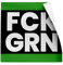 FCK GRN Aufkleber Set – 5x5cm wetterfeste Sticker – Statement & Protest Aufkleber für Demo & Meinungsfreiheit – 25 bis 250 Stück – Gegen grüne Politik Sticker Indoor & Outdoor (25)