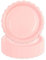 LDFDRT Lot de 50 assiettes en carton de 18 cm assiette jetable anniversaire - Assiettes de fête en papier - Décoration pour mariage, jardin, fête (Rose)