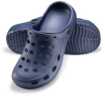 ESTRO Ciabatte da Giardino Uomo - Sabot Uomo Unisex Ciabatte Gomma Sabot Donna Pantofole Donna Estive A02 (43, Blu Scuro)