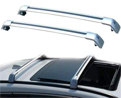 DWDUI 2 Stück Dachträger Für A&UDI A4 Avant (8W5 B9) 2015–2022 Aluminium-Seitenträger, Querschienen, Dachgepäckträger