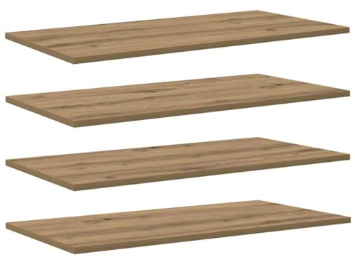 vidaXL Bookshelf Board 3-Tier 4 pcs 80 x 40 x 1.5 cm Engineered Wood