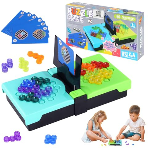 IQ Puzzle Game, IQ Spiele mit 80 Herausforderungen, 2 Spieler Logikspiele | 2D Puzzlespiele für Kinder Ab 8 Jahre und Erwachsene Gameplay für Familienversammlungen