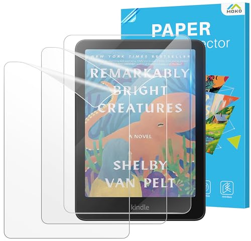 MoKo 2 Stück Anti-Reflex + 1 Stück Panzerglas Schutzfolie für Kindle Paperwhite 7 Zoll 12. Generation 2024 und Kindle Colorsoft 2024 & 2025, Blasenfrei, Kratzfest, 9H Härte, HD Klar, Displayschutz