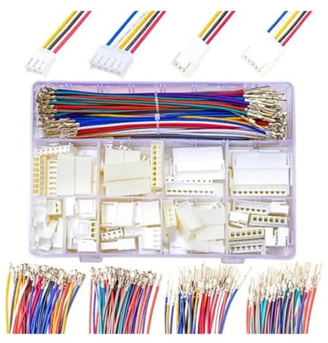 AIRUIXI Kit de connecteurs Kit de connecteurs JST, Pas de 3,96 mm, connecteur mâle Femelle JST-VH 3,96 avec câbles pré-sertis 20 AWG, boîtier VH 2/3/4/5/6/7/8/9/10 Broches