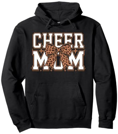 Football Cheer Mom Tshirt Mutter Bow Game Day Football Pullover Hoodie