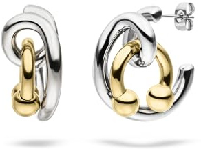 LIEBESKIND BERLIN Damen Schmuck - Creole, Ohrring - Bicolor - Urban Collection - Piercing Design - modern & besonders