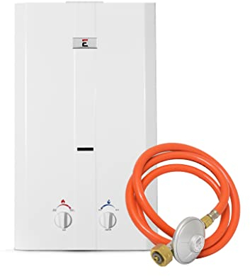 Eccotemp CEL10-30 Outdoor Portable Tankless Water Heater, White, 30 Mbar