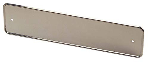 AUTO-STYLE Porte-plaque Inox Chromé, la pièce, Aluminium