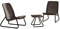 Keter 17197637 Lounge Set Rio, Rattanoptik, Kunststoff, Braun, 77.5 x 76 x 54 cm