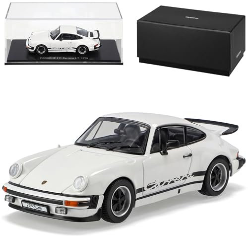 Kyosho Porsche 911 Carrera 2.7 1975 Weiss Coupe G-Modell 1973-1989 1/43 Modell Auto