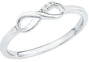 s.Oliver Damen-Ring SO PURE Infinity Unendlichkeitszeichen 925 Silber rhodiniert Zirkonia weiß Gr. 50 (15.9) - 2017248