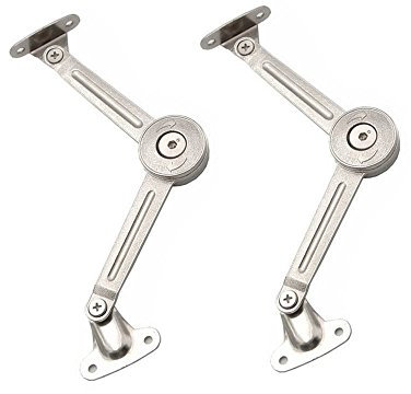 WElinks Modern Zinklegierung Scharnier für Oberschränke, Soft-Close-Funktion, 2 Pcs