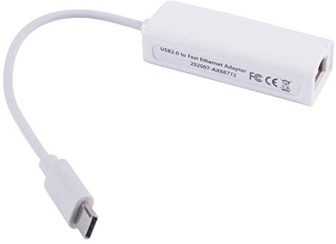 Adaptateur USB vers RJ45 LAN Ethernet 100 Mbps Asix AX88772B AX88772 Convertisseur 10 M 100 M (Type C vers RJ45)