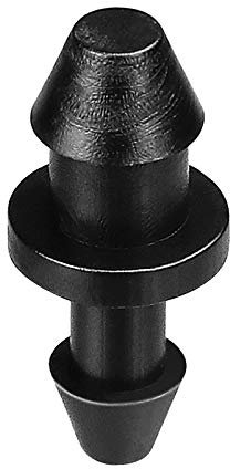 iMopo 70 Stück Tropfbewässerung Universal 6,35 mm Widerhaken Endstopfen Armaturen, Widerhaken Anschlüsse für Tropf- oder Sprinklersystem