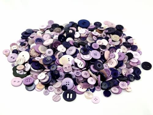 Assortiment de boutons violets - 1 kg