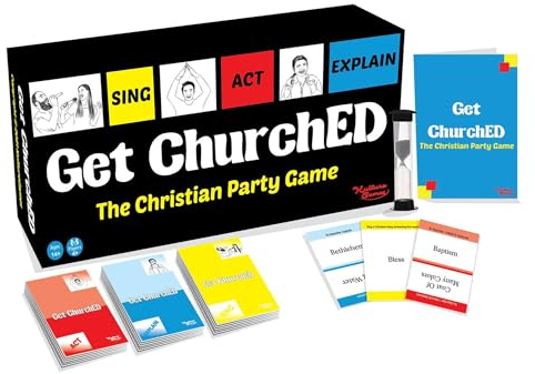 Kulture Games Get ChurchED - Das christliche Partyspiel (Sing, Act/Charades, Explain) - Christliche Geschenke - Bibel Trivia Spiel - Scharaden Spiele für Familie & Jugendgruppen - Christliche Karten -