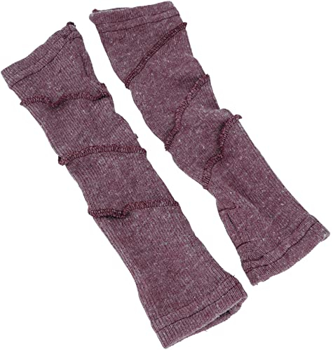 GURU SHOP Baumwoll-Feinstrick Handstulpen, Pulswärmer mit Overlock, Herren/Damen, Altrosa, Baumwolle, Size:One Size