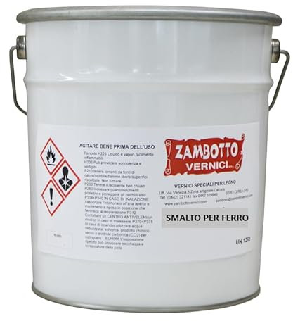 ZAMBOTTO VERNICI RAL-Lasur für den Innenbereich (10 l, RAL 3000 Rot)