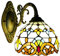 SHZICMY Viktorianisch Wandleuchte Tiffany-Stil Deko Leuchte E27 Vintage Wandlampe Lampenschirm Retro Lampen Kuppel Leuchte Wohnzimmer Schlafzimmer